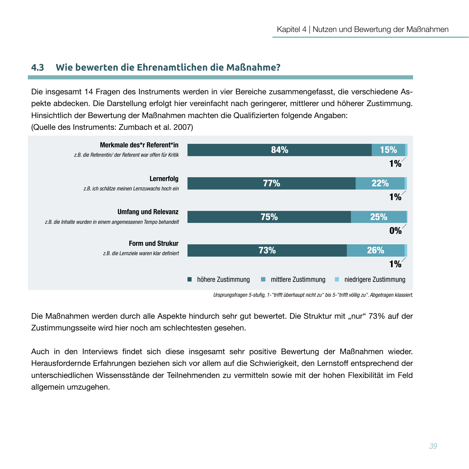 Vorschau Studie zur Qualifizierung von Ehrenamtlichen Seite 39