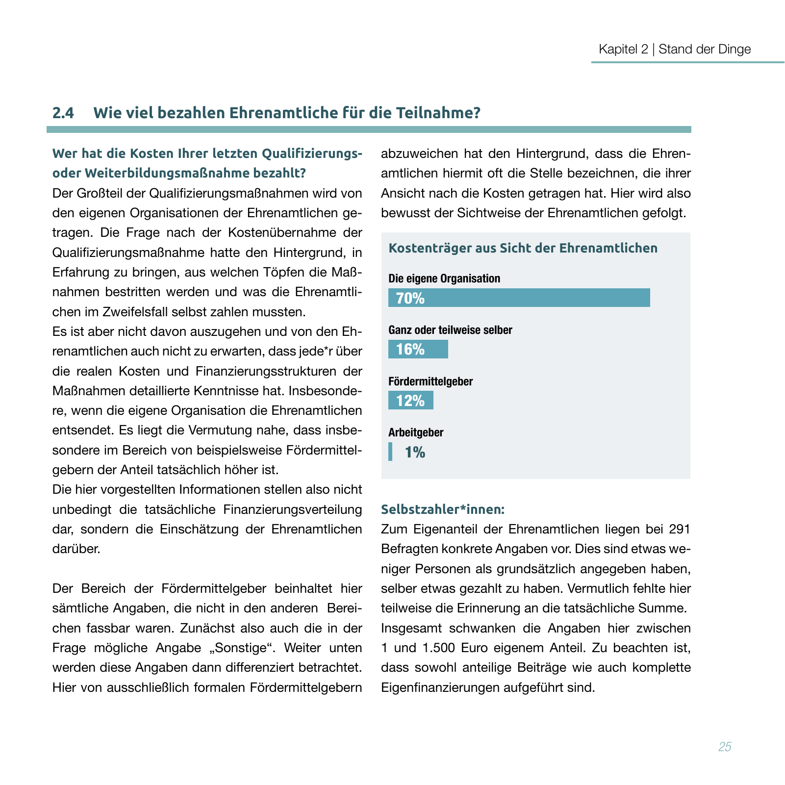 Vorschau Studie zur Qualifizierung von Ehrenamtlichen Seite 25