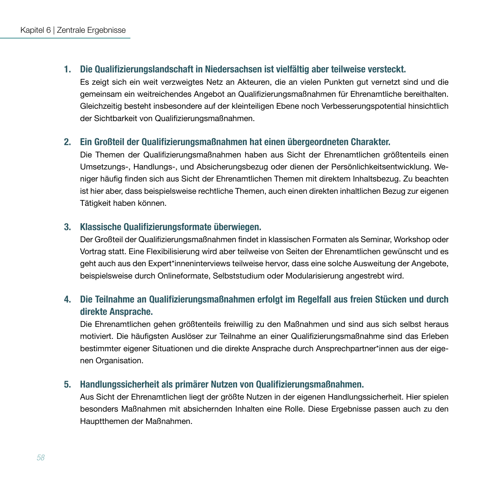 Vorschau Studie zur Qualifizierung von Ehrenamtlichen Seite 58