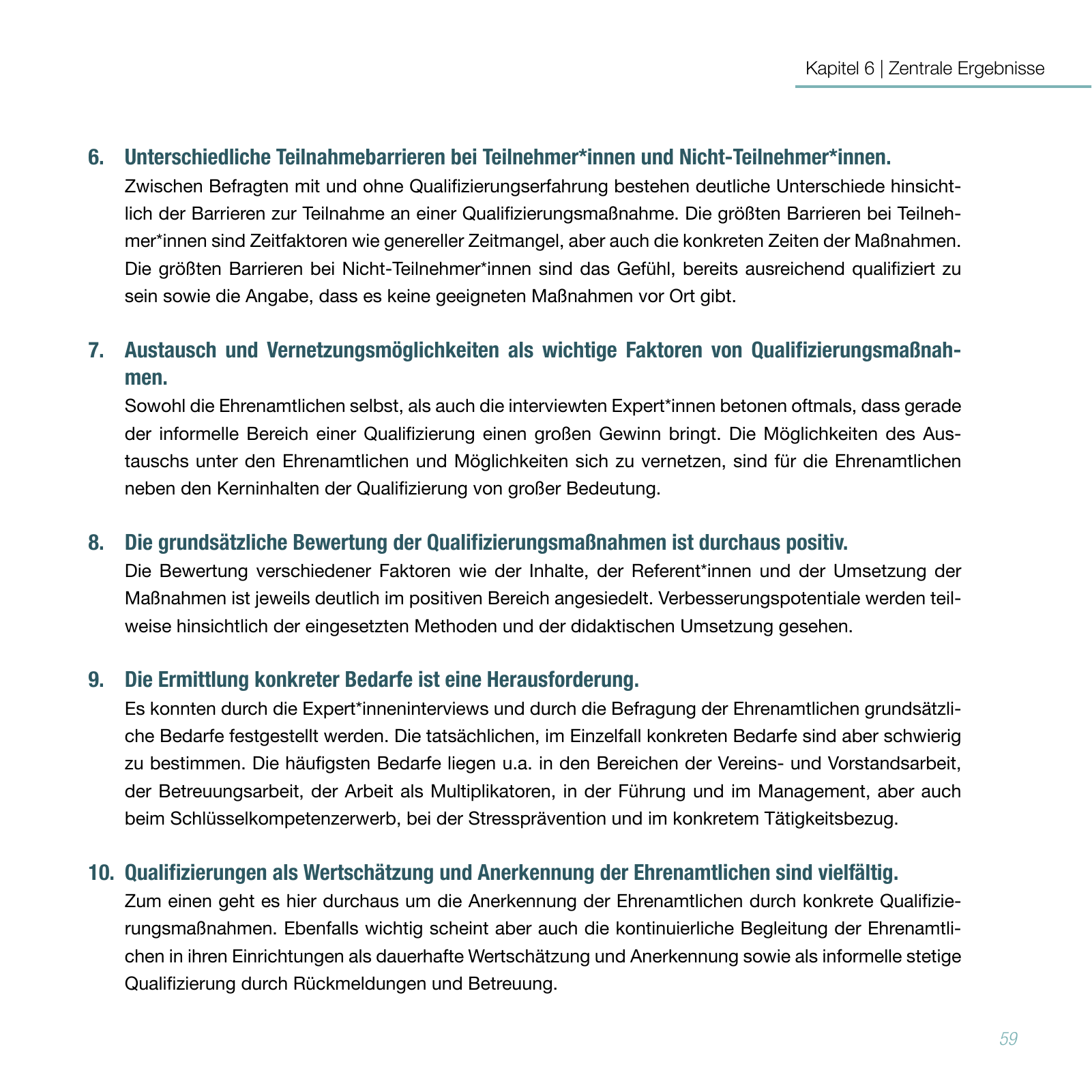 Vorschau Studie zur Qualifizierung von Ehrenamtlichen Seite 59