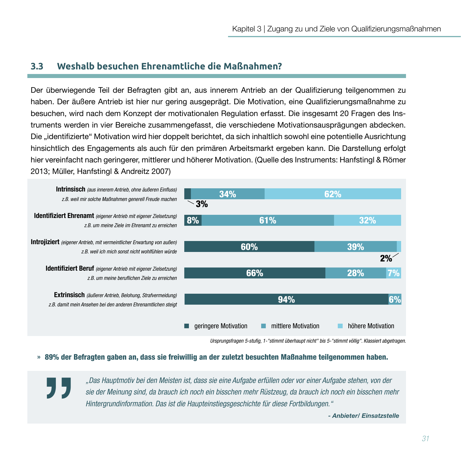 Vorschau Studie zur Qualifizierung von Ehrenamtlichen Seite 31