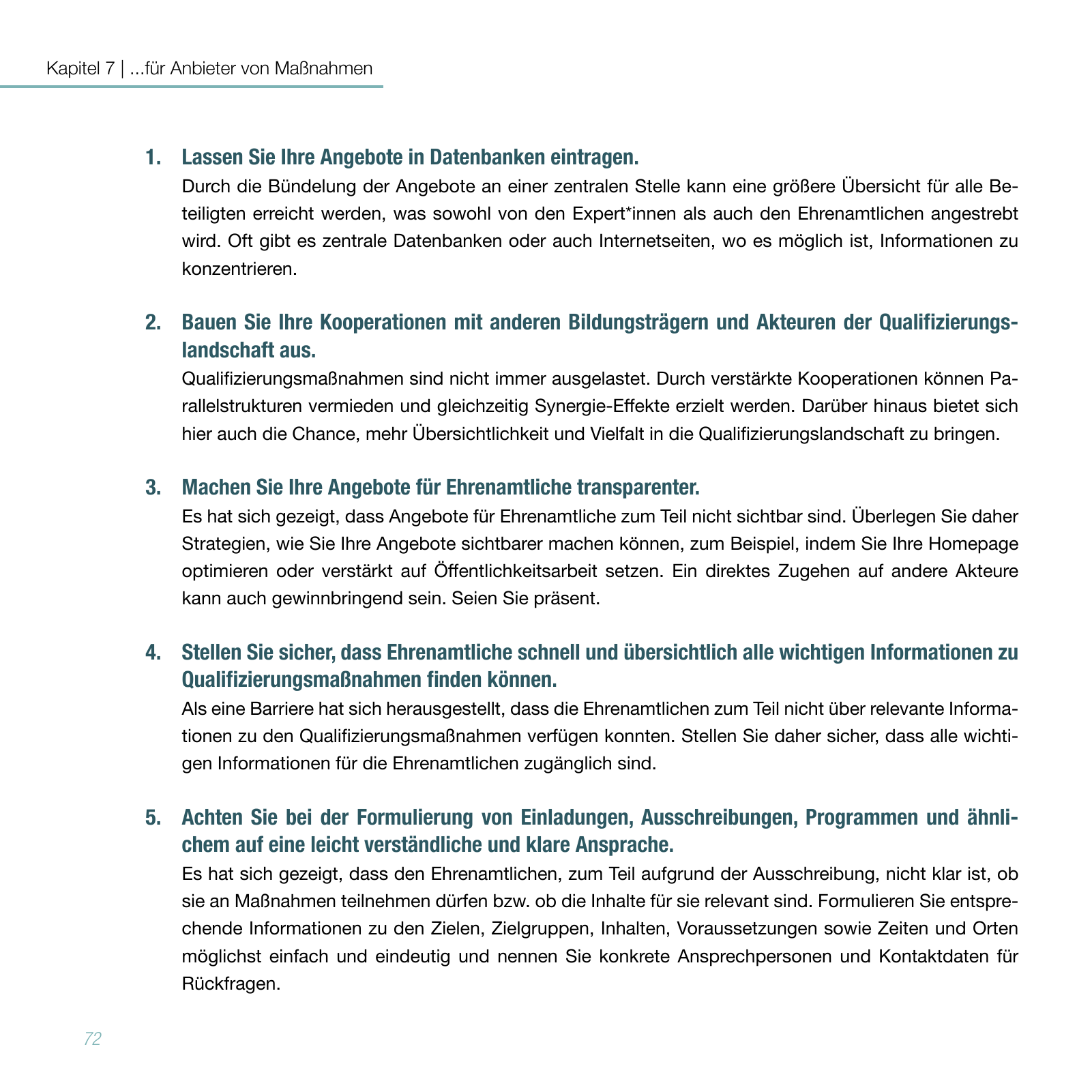 Vorschau Studie zur Qualifizierung von Ehrenamtlichen Seite 72