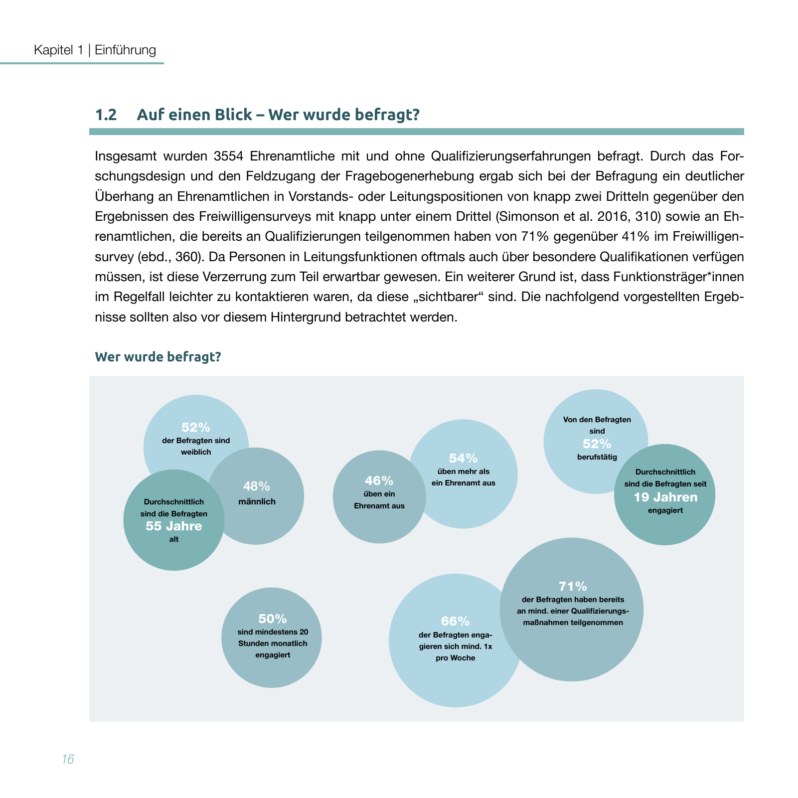 Vorschau Studie zur Qualifizierung von Ehrenamtlichen Seite 16