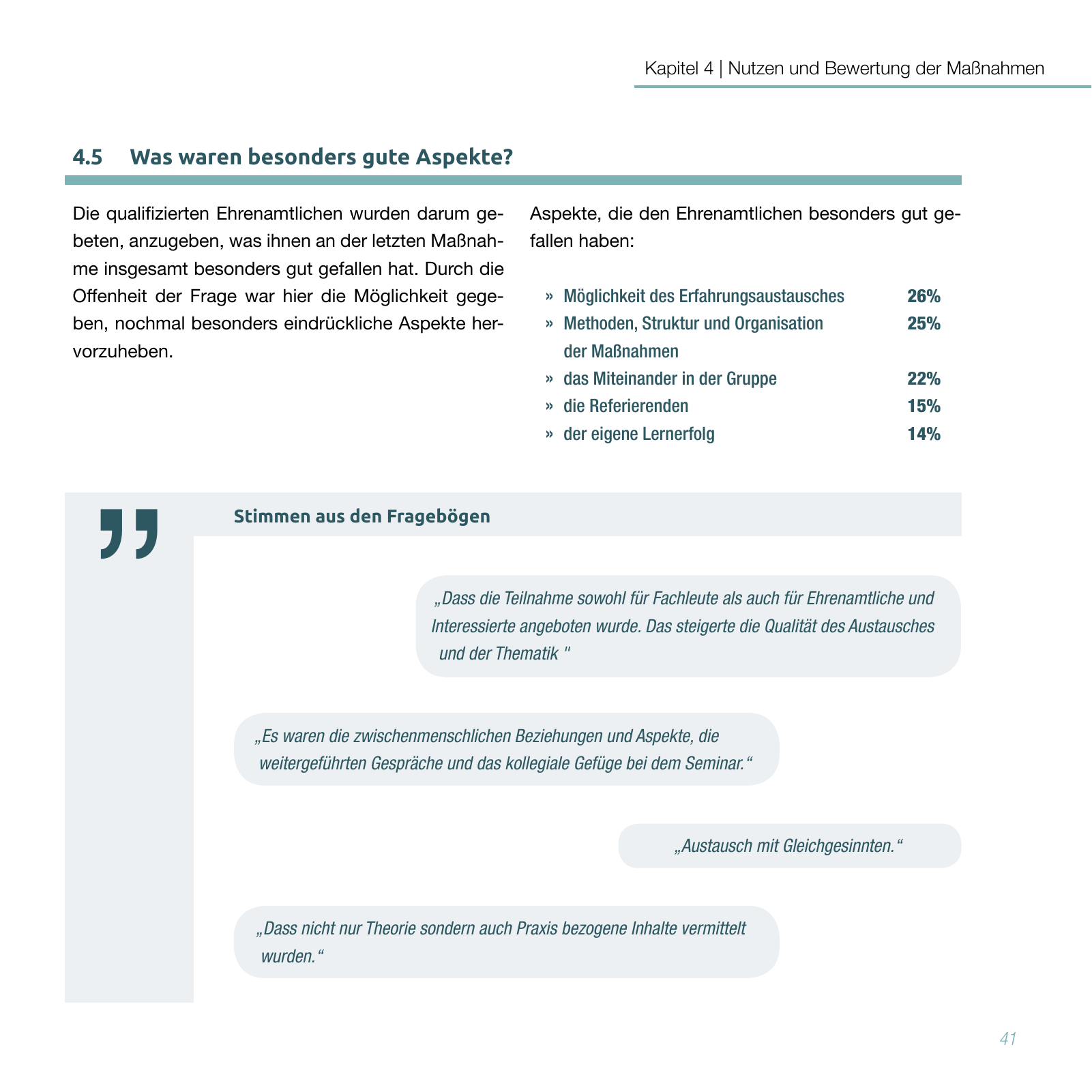 Vorschau Studie zur Qualifizierung von Ehrenamtlichen Seite 41