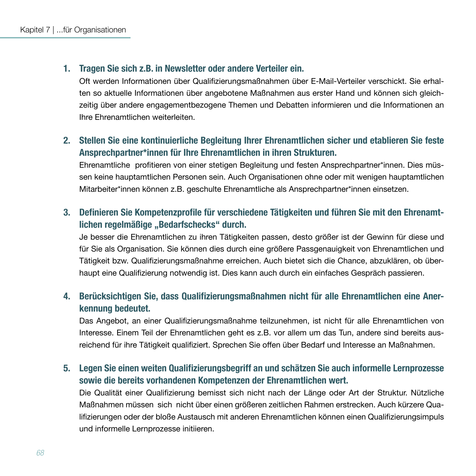 Vorschau Studie zur Qualifizierung von Ehrenamtlichen Seite 68